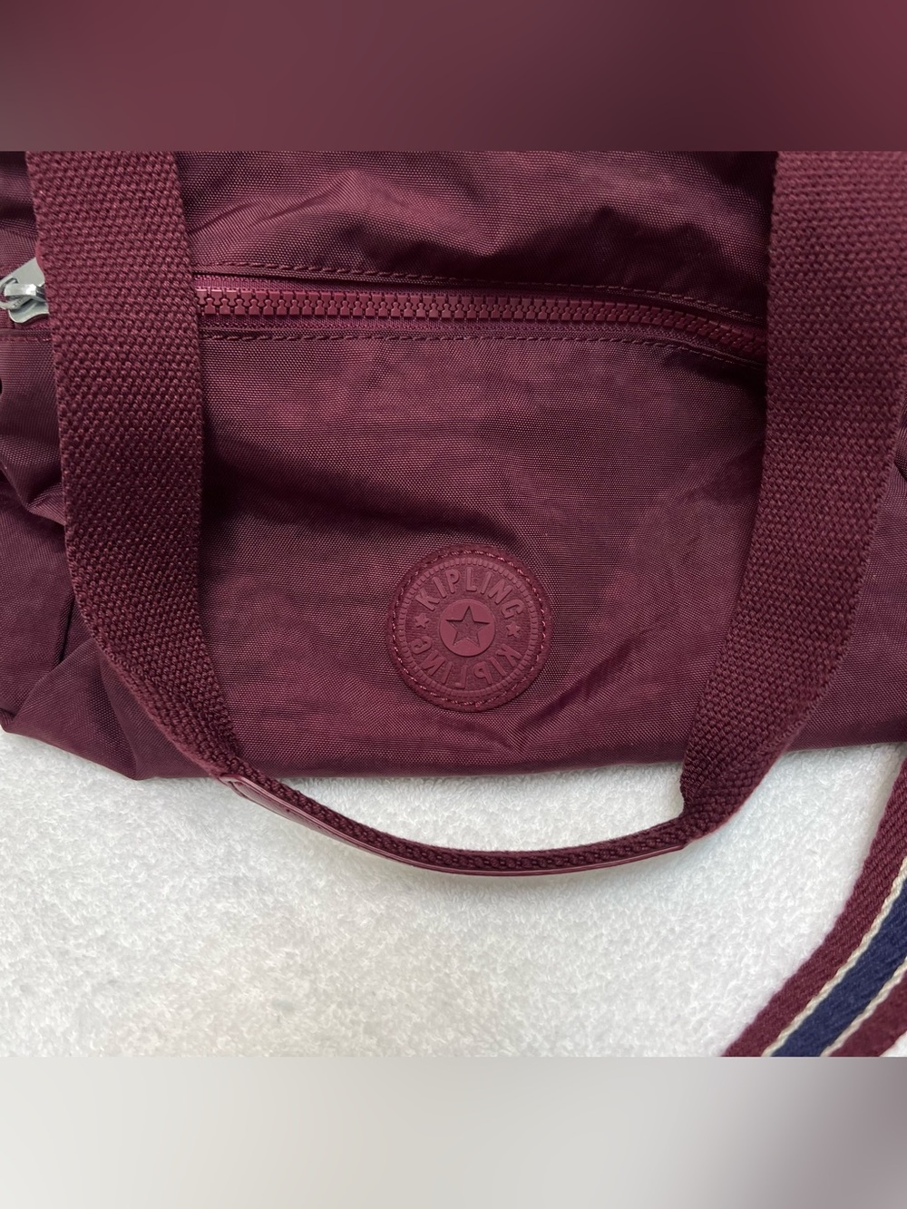 Kipling Crossbody Shoulder Bag Purse Burgundy